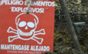 Riesgo de minas antipersonal en las inmediaciones de escuelas en Colombia.