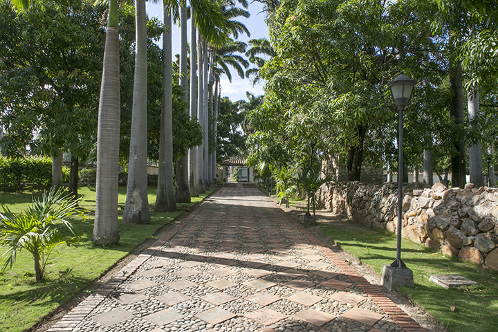 Jardines externos de la casa.