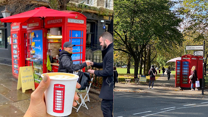 En medio de las calles de Londres, las cafeterías de Amar Café siguen siendo populares, después de casi un año de funcionar.