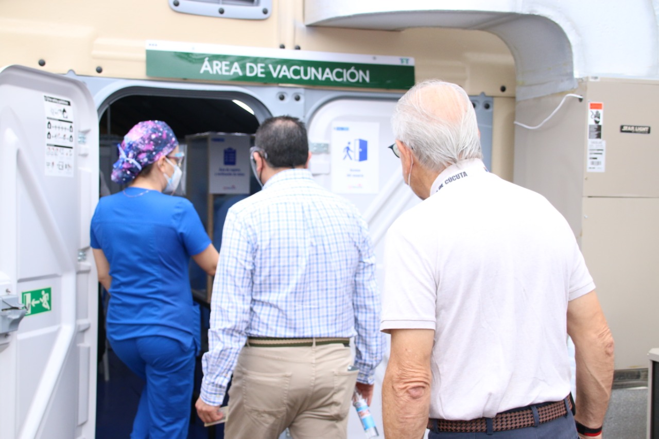 Zona de vacunación en el Huem. 