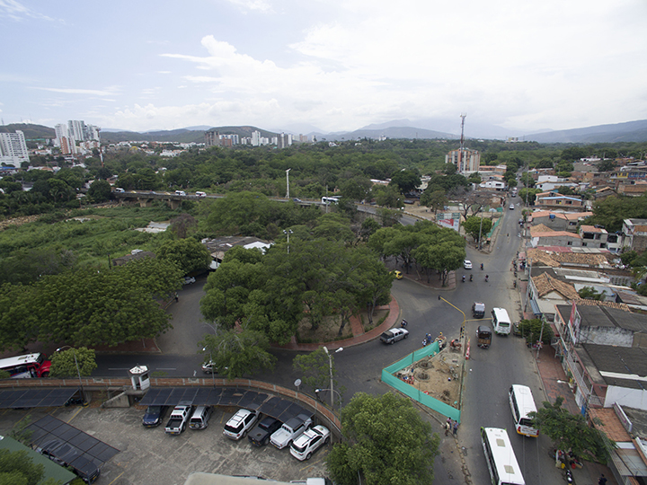 Antigua redoma del puente de San Rafael, enero 2016.