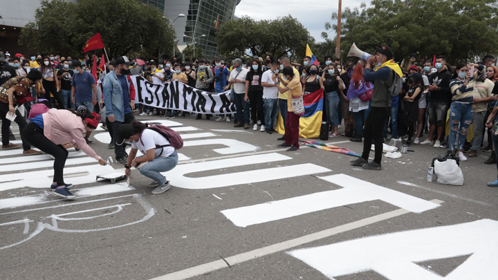 Desarrollaron actividades simbólicas  y grafiti 