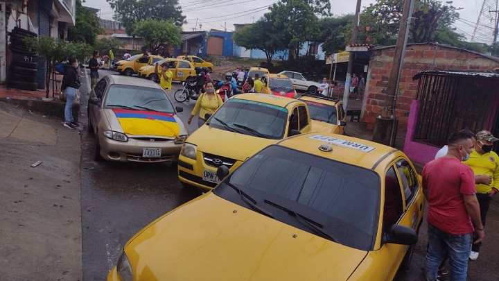 Así luce la Loma de Bolívar, con cierre total de la vía para hacer un llamado a la Alcaldía de Cúcuta.