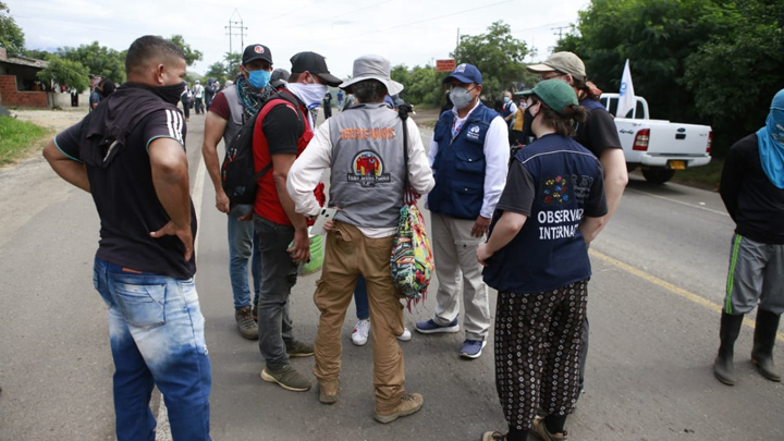 La Defensoría del Pueblo hace presencia en la zona 