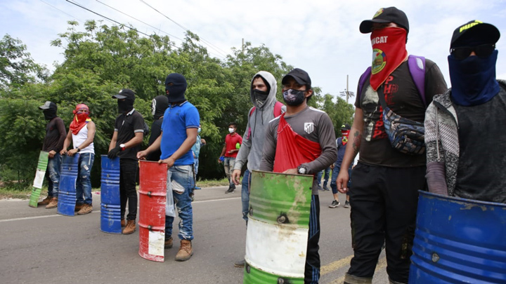 Organizaciones campesinas lideran el bloqueo 