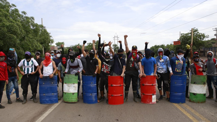 Los manifestantes piden respuestas concretas al Gobierno nacional 