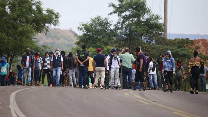 Las protestas se dan en el marco de los 30 días del paro nacional 