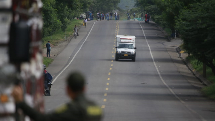 Solo permiten el paso de ambulancias 