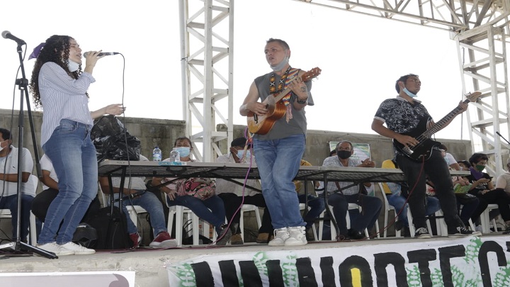 Muestras artísticas se han desarrollado en esta actividad.