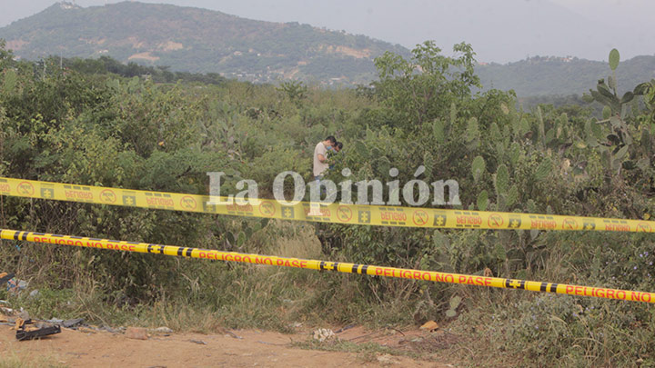 Según la Policía desde este punto inició el ataque armado en contra de la aeronave presidencial. 