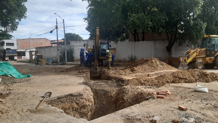 Este es el trabajo que adelanta la empresa de agua en la zona.