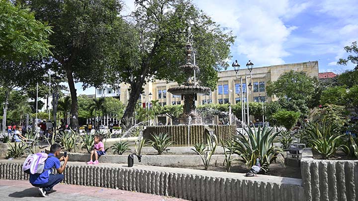 Fuente del Parque Santander./Foto Jorge Gutíerrez