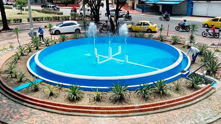 Fuente ubicada en avenida Los Libertadores con calle 15A/ Foto Jorge Gutíerrez