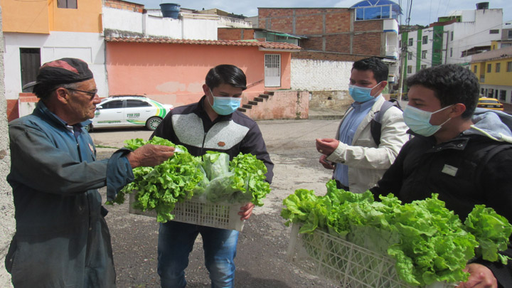 El producto lo consechan de la huerta del seminario.