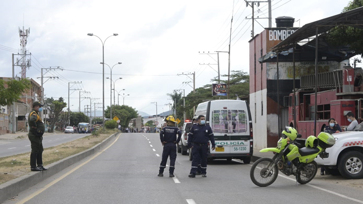 La zona está custodiada por la Policía Nacional 