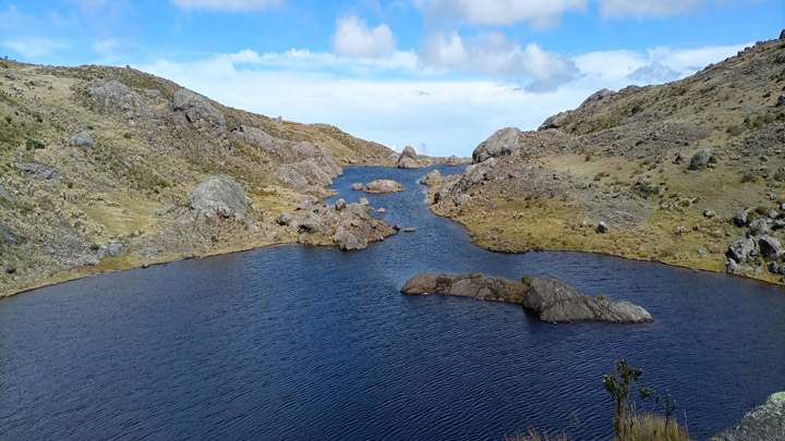 La laguna se extiende a más de una hectárea de terreno.