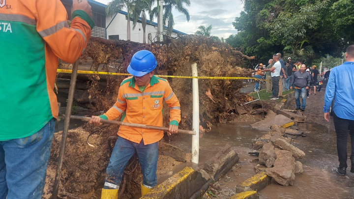 Emergencia en Ocaña por torrencial aguacero