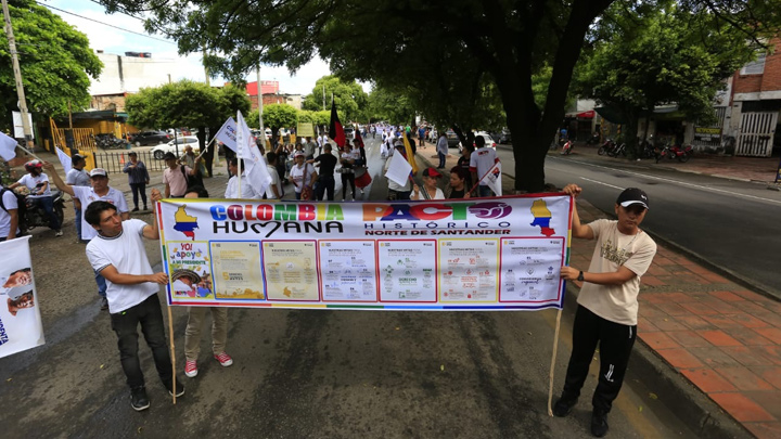 Así avanza la movilización en Cúcuta a favor de las reformas de Petro 