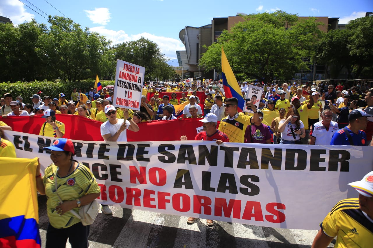 Cúcuta marcha hoy en contra de las políticas del Gobierno de Petro