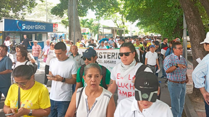 Los docentes cucuteños se movilizan