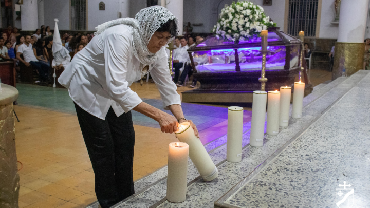 Tibú: Cientos de files se reunieron para celebrar la Ceremonia al Santo Sepulcro.Foto:Cortesía