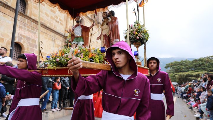 En Pamplona se realizaron procesiones a cargo de “La Semana Infantil”, donde se contó con la participación de más de 500 niños/Foto:Cortesía