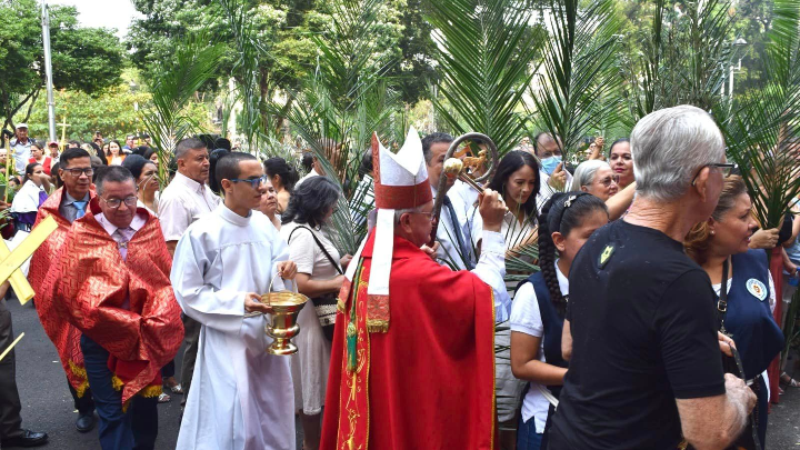 Cúcuta recibió el Domingo de Ramos en compañía del obispo José Libardo Garcés Monsalve.Foto:Cortesía
