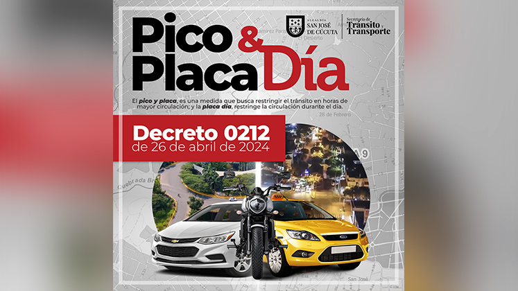 Pico y placa para Cúcuta 