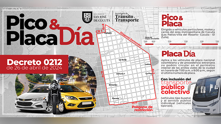 Pico y placa para Cúcuta 