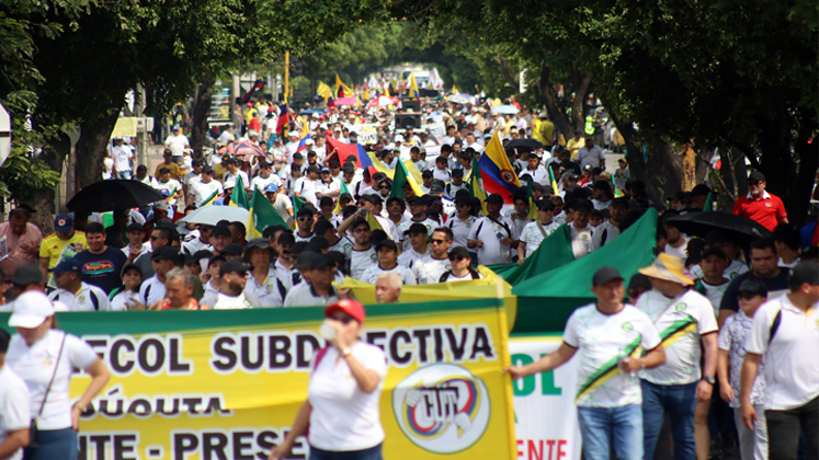 más de 8 mil personas asistieron a la marcha del 1 de mayo en Cúcuta