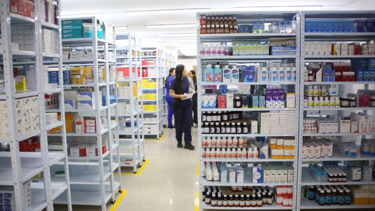 Cada sede de Pharmasan en Cúcuta tiene su propia bodega de medicamentos. / Foto: Carlos Ramírez / La Opinión 