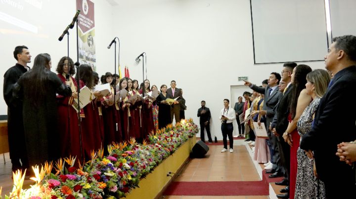 La coral de la Unipamplona ofreció un emotivo recital a los asistentes al campus de Pamplona en Villa del Rosario/Foto Carlos Ramírez