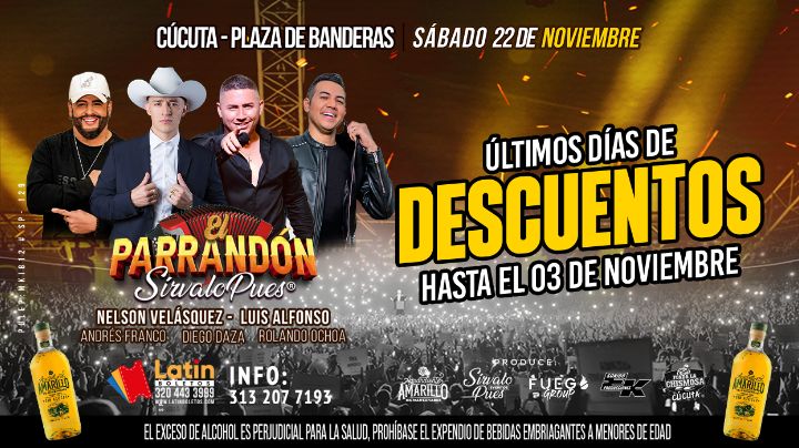 Preventa con descuento: hasta el 3 de noviembre.