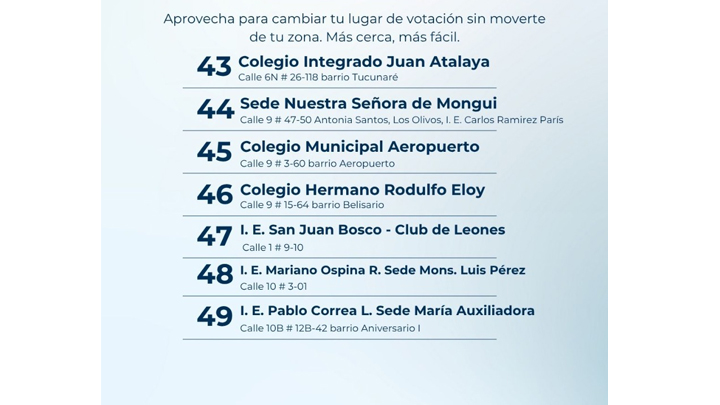 La jornada va del 27 al 30 de noviembre, con atención continua de 8:00 a.m. a 5:00 p.m.