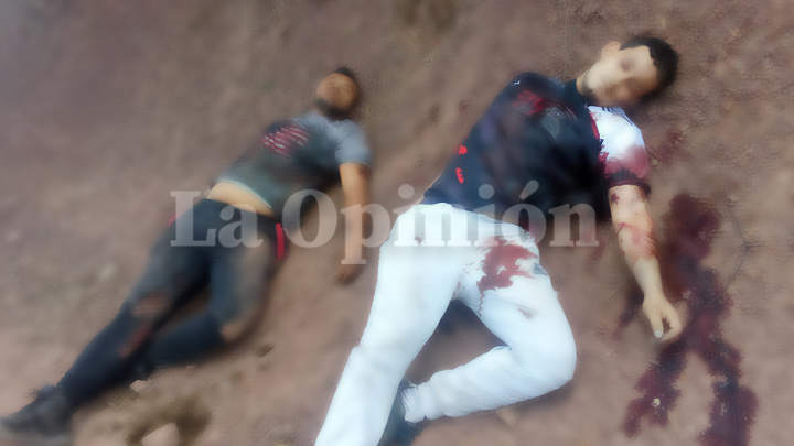 Los cuerpos fueron encontrados en plena vía pública. 