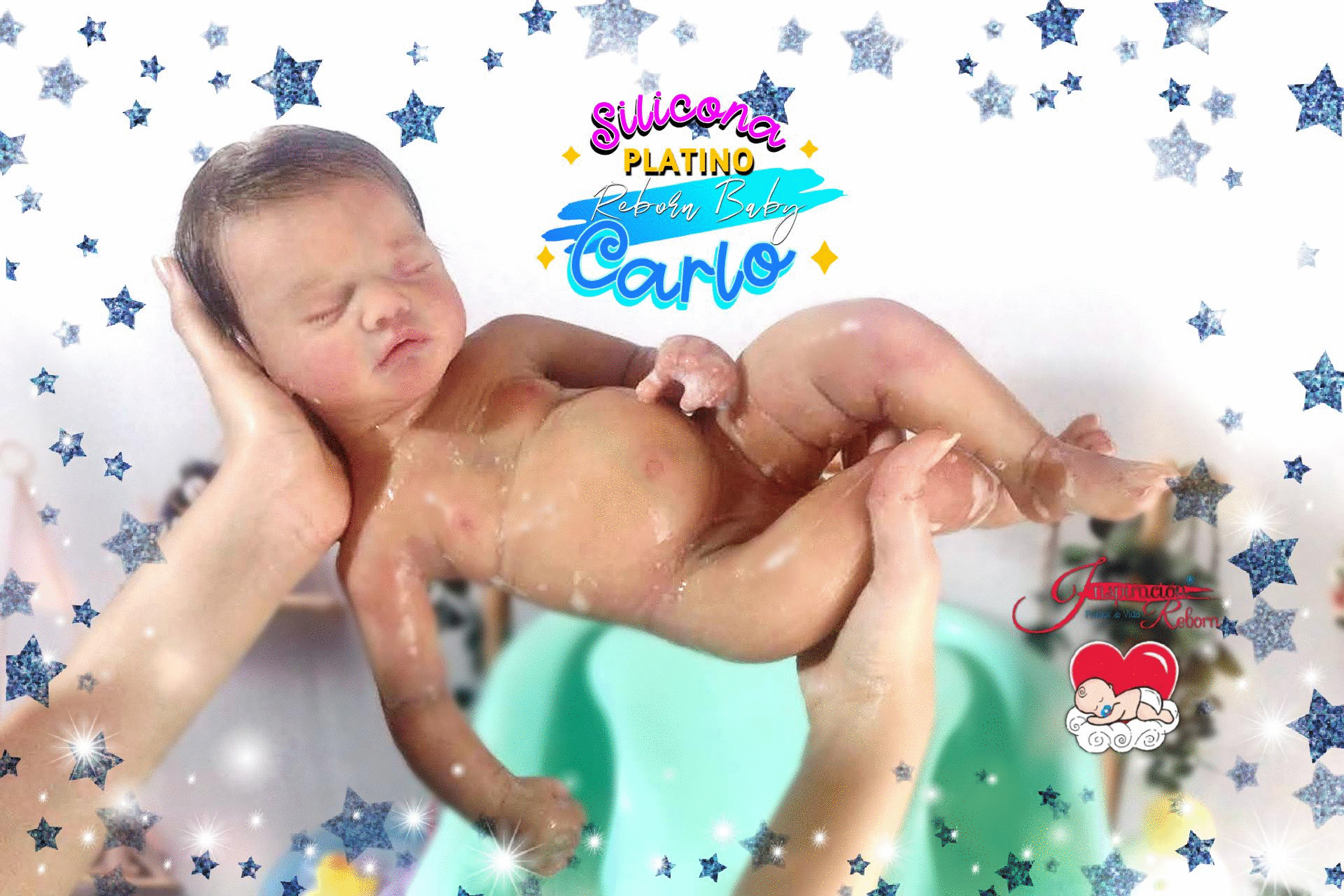 Bebé reborn en silicona platino. 