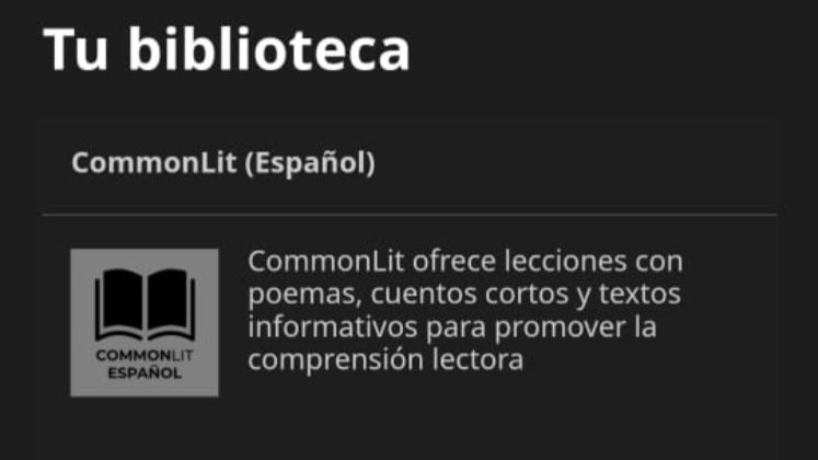 Este proyecto cuenta con diversos recursos educativos.