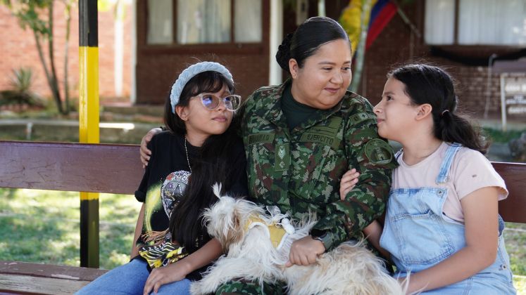 La sargento es madre de dos niñas de 11 y 10 años.