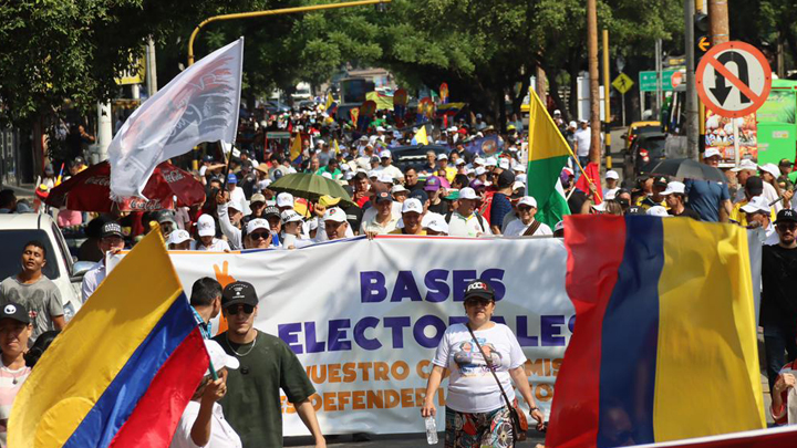 La movilización fue convocada por centrales como la CUT y Asinort.