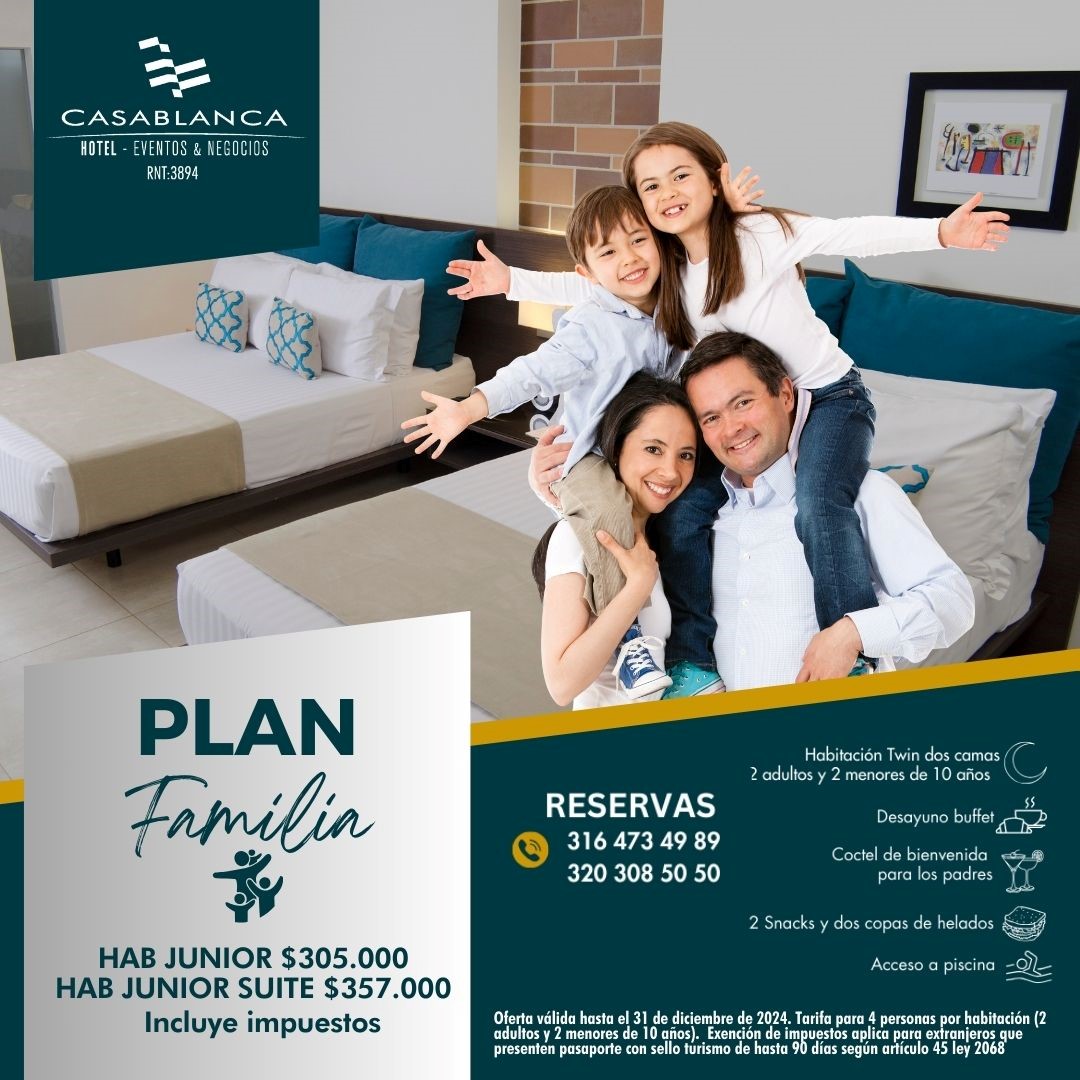 Plan familiar en el hotel Casa Blanca