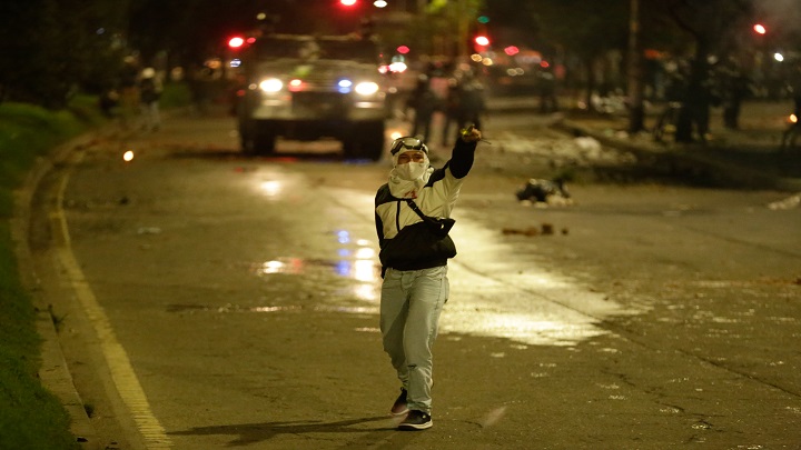 Paro Nacional 20 de julio. Lugar: Av. Suba con Cali./Foto: Colprensa 