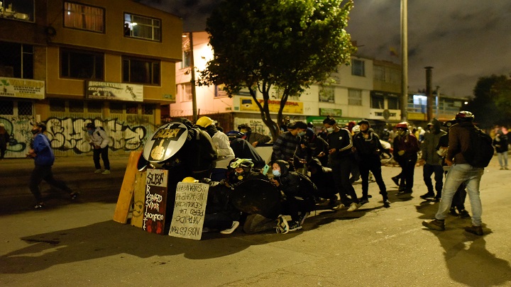 Paro Nacional 20 de julio. Lugar: Av. Suba con Cali./Foto: Colprensa 