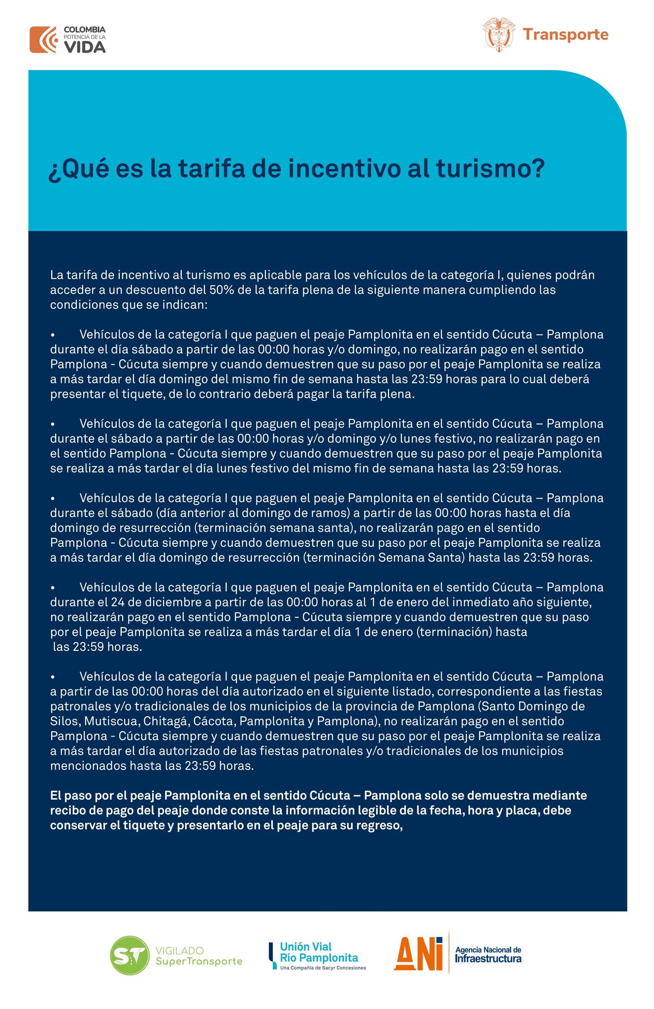 UNION VIAL RÍO PAMPLONITA