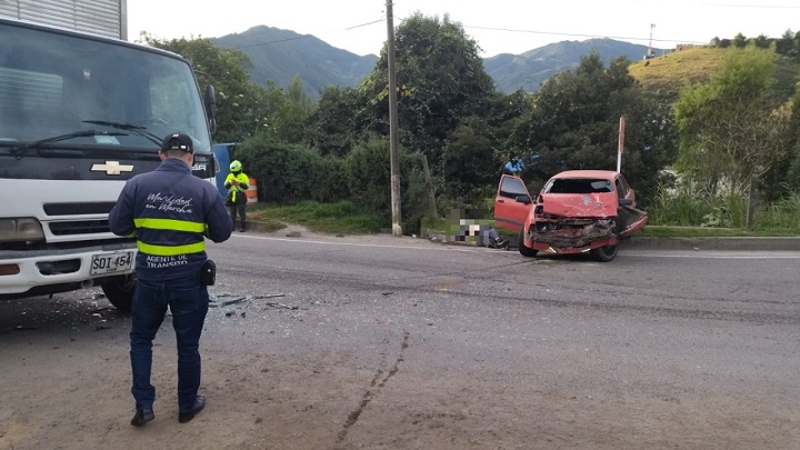 Accidente en Pamplona deja un muerto y un herido./Foto: cortesía