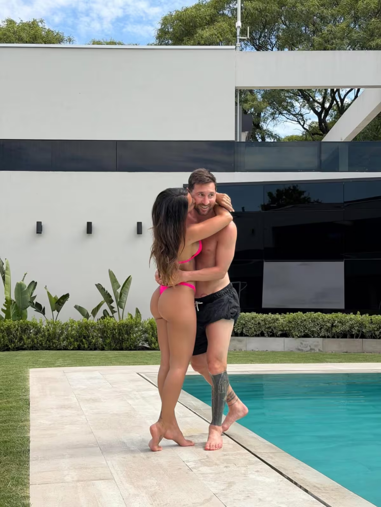 Antonela Roccuzzo y Lionel Messi 