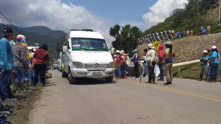 Bloqueo en Pamplonita