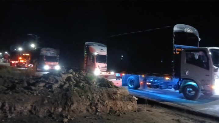 Cierre de vías en Chitagá.