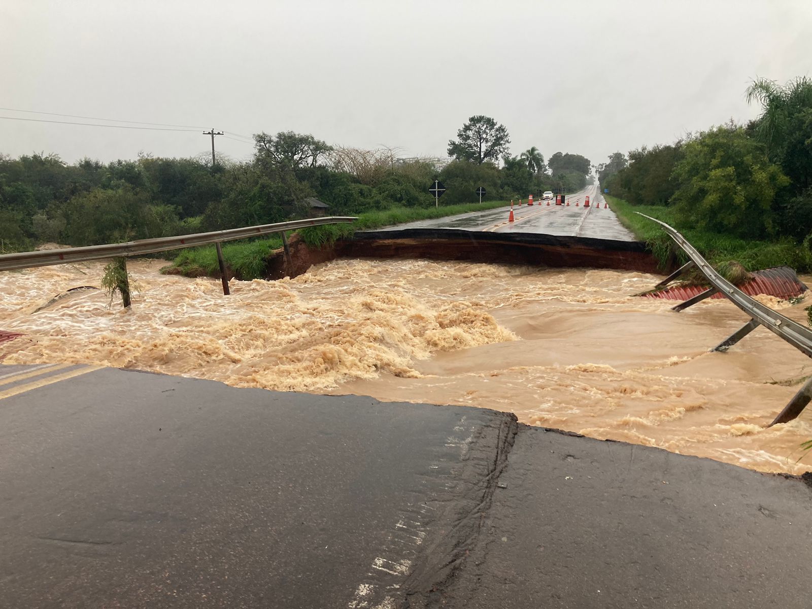 Inundaciones al sur de Brasil