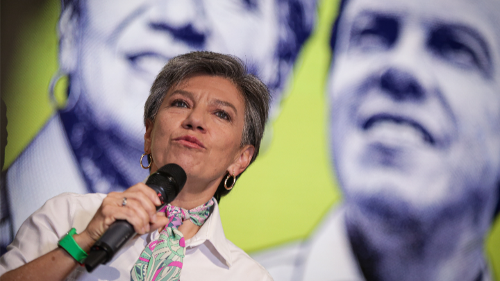 Claudia López, candidata presidencial de las Soluciones. 