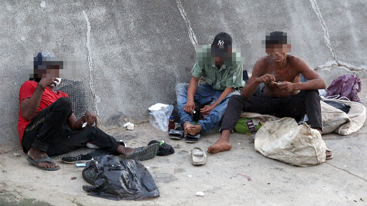 Consumo de drogas en habitantes de calle.